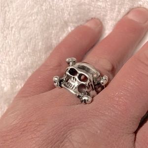 Skull and bones ring